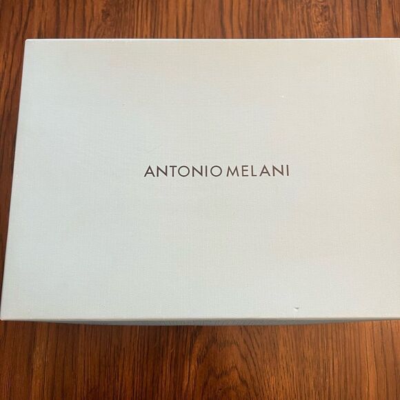 ANTONIO MELANI Estah Silver wedge Heels with Crystal Accents. Size 9 M. - Picture 3 of 12